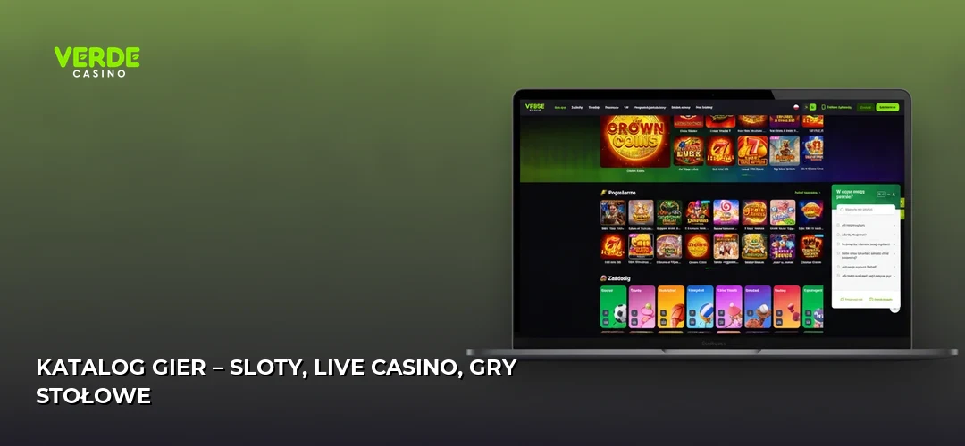 Katalog gier – sloty, live casino, gry stołowe
