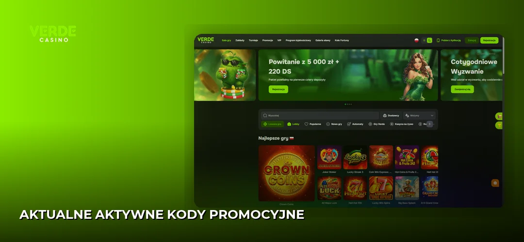 Verde Casino promotional banner